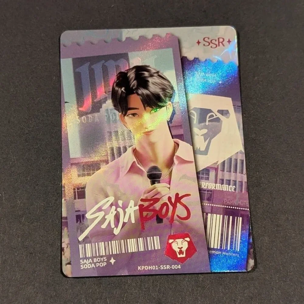 Kayou K-Pop Demon Hunters Jinu Saja Boys Soda Pop SSR Card KPDH01-SSR-004
